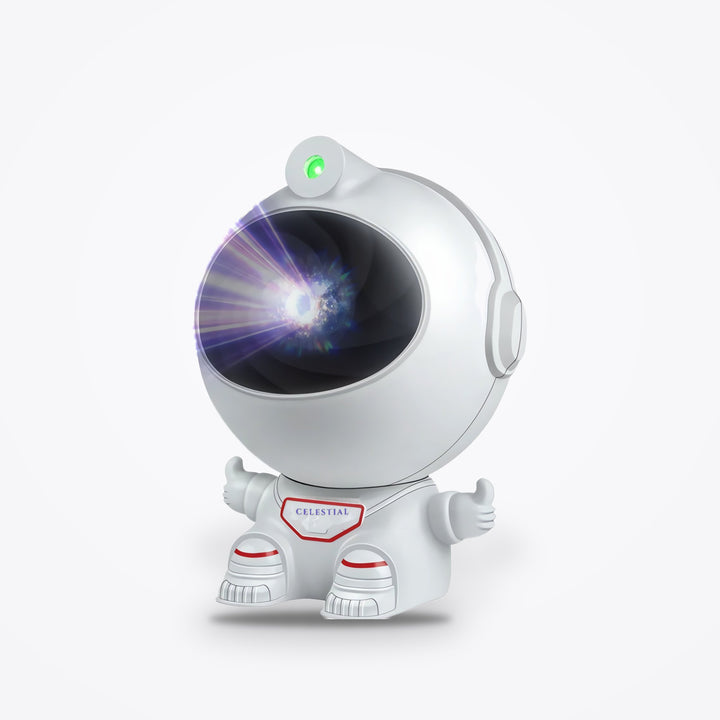 Astronaut Galaxy Projector by Celestial Projectors, studio product photo