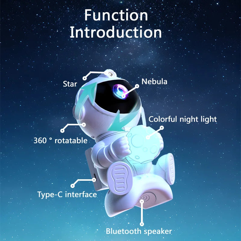 Astronaut Star Projector with Bluetooth – view 3
