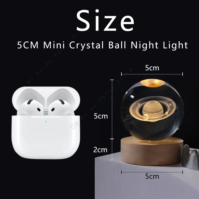 3D Crystal Ball Night Light – view 4