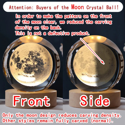 3D Crystal Ball Night Light – view 5