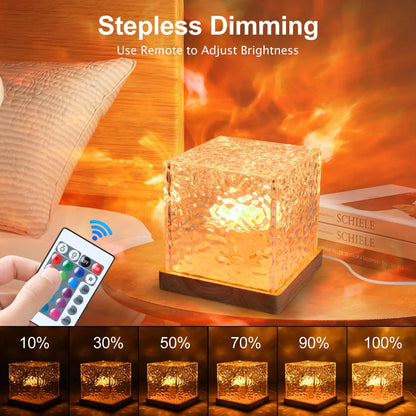 Ocean Wave Crystal Cube Lamp – view 5