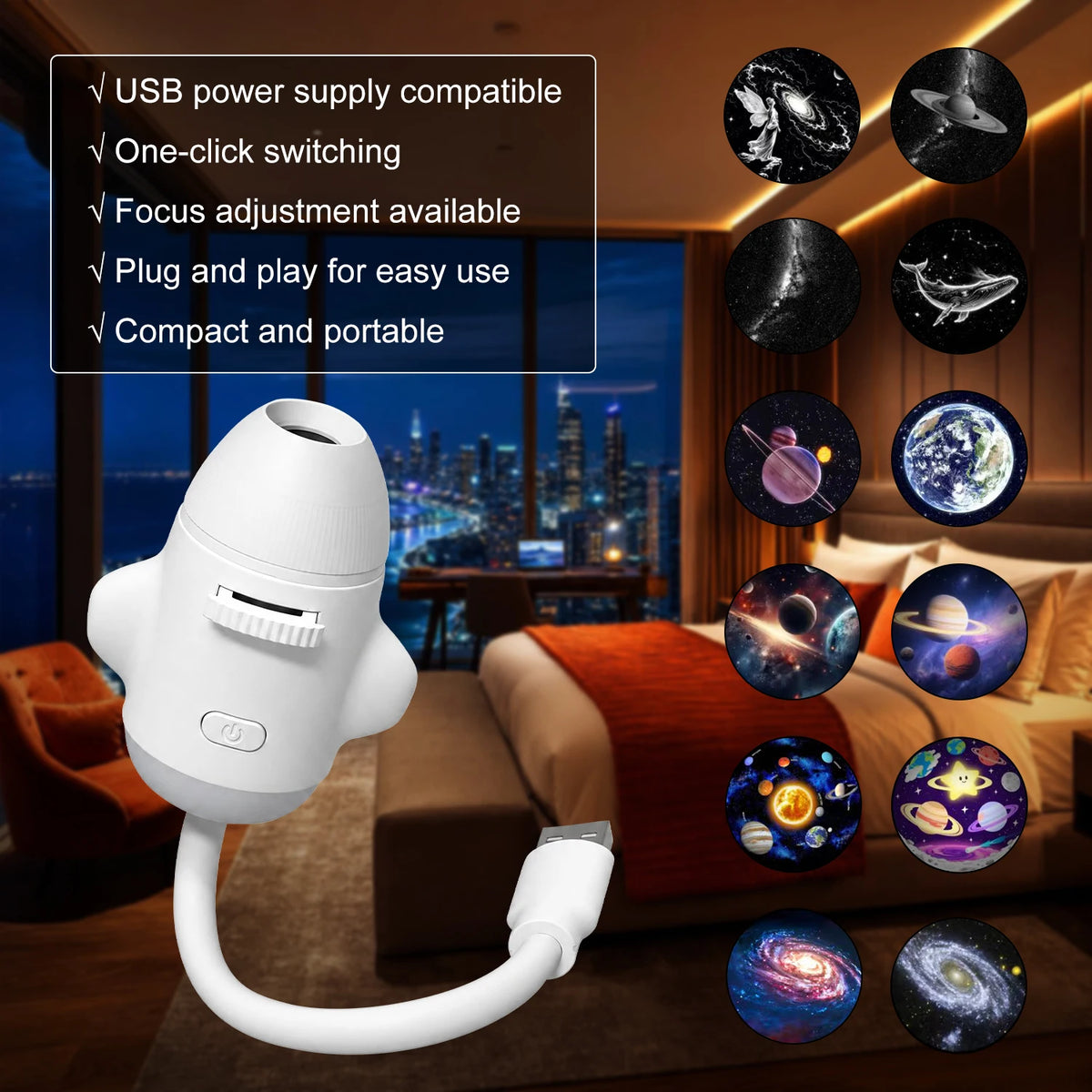 Rocket Galaxy Projector – view 4