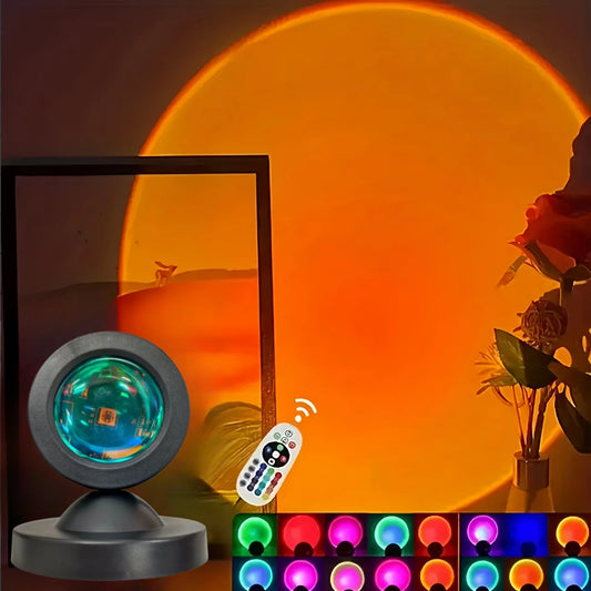 16-Color Sunset Lamp with Remote by Celestial Projectors
