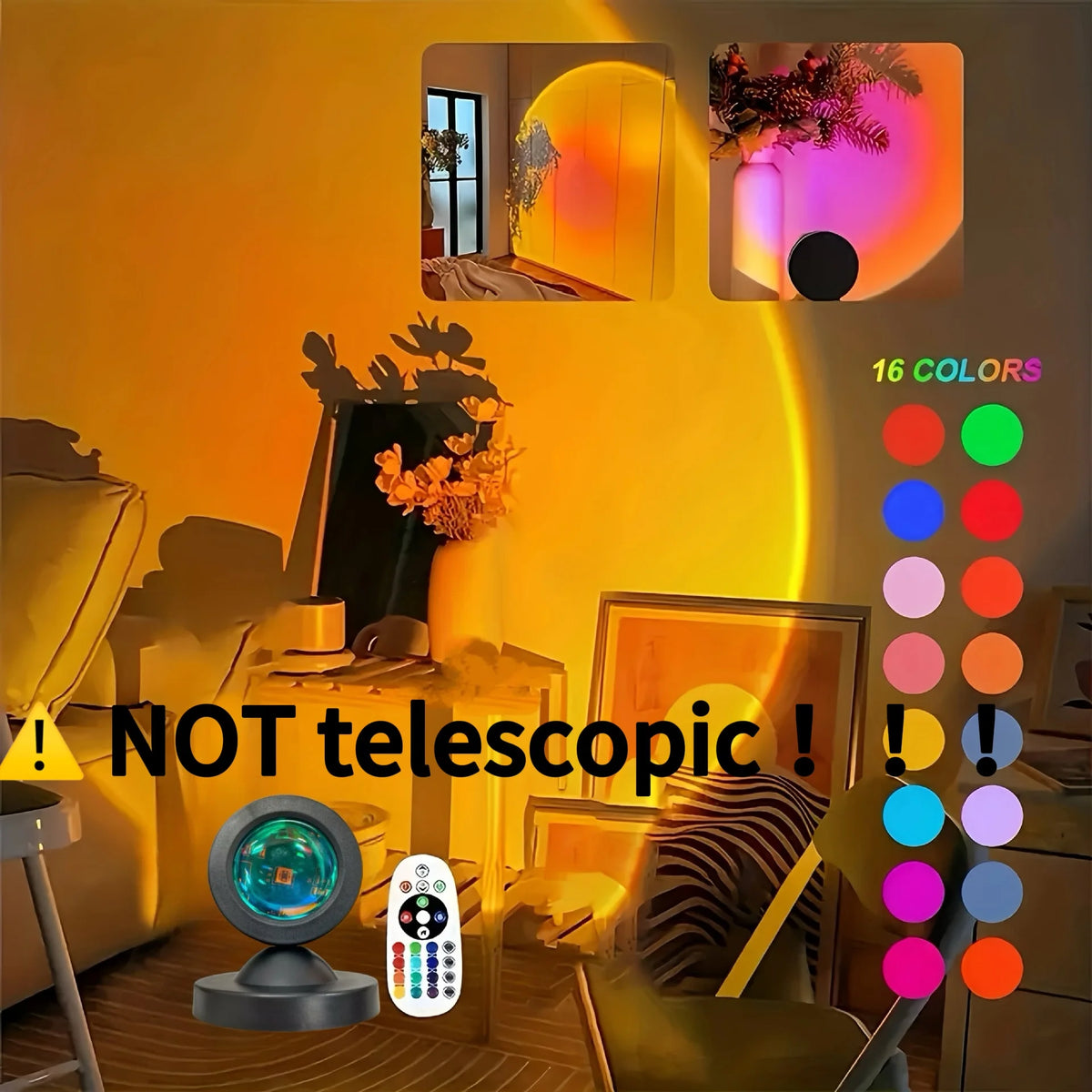 16-Color Sunset Lamp – view 2
